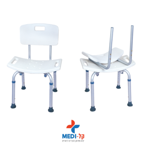 כיסא טלסקופי לאמבט ללא ידיות – פתרון בטיחותי ונוח לרחצה יומיומית