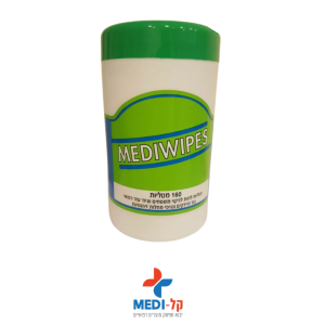מטליות חיטוי MEDIWIPS 160 עם 70% אלכוהול לשימוש רפואי