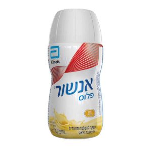 אנשור פלוס בננה 220ML ENSURE PLUS BANANA ארגז 30 יחידות