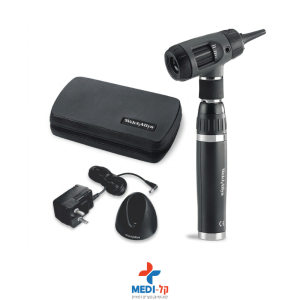 Welch Allyn MacroView Halogen Otoscope עם ידית ומטען – סט מאקרוויו ווילש אלין