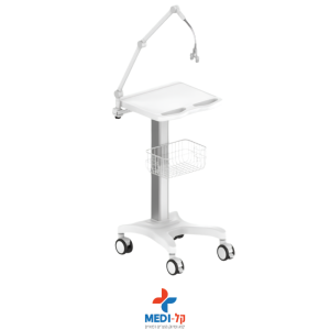 עגלת ECG / CPAP עם זרוע מתכווננת – ECG Trolley