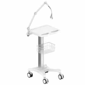 עגלת ECG / CPAP עם זרוע מתכווננת – ECG Trolley