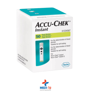 סטיקים למד סוכר 50 יחידות - Accu-Chek Instant לא כולל מכשיר