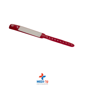 צמיד זיהוי לילד אדום – 100 יחידות באריזה