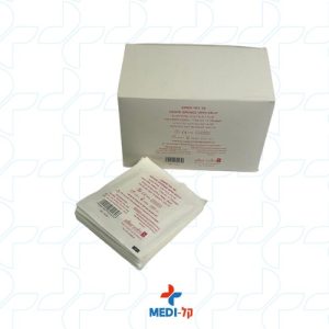 פד גזה סטרילי משונץ 7.5X7.5 ס"מ 100 יח'