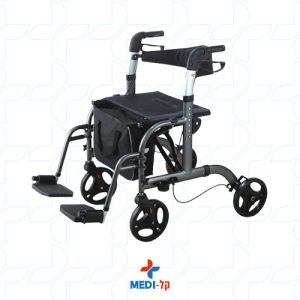 רולטור אלומניום מקצועי עם רגליות מושב ותיק  מתקפל