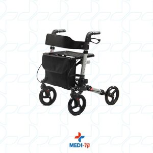 רולטור 4 גלגלים מתקפל וטלסקופי עם מושב ותיק