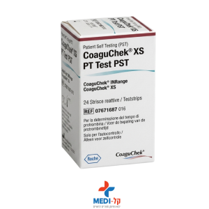מקלוני בדיקה למד קרישה CoaguChek XS PT Test – אריזה 24 יחידות