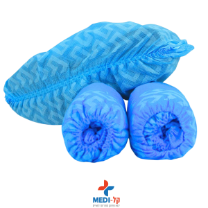 כיסוי נעל חד פעמי PP כחול 100 יחידות
