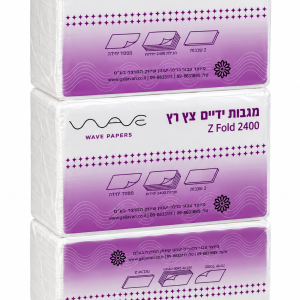 נייר צץ רץ למתקן דגם תאית לבן , נייר איכותי במיוחד בקרטון 2400 יחידות