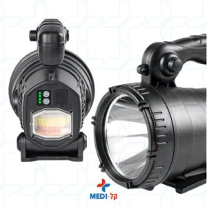 פנס רנואר נטען LED עם הבהוב אחורי – תאורה עוצמתית ובטיחות מרבית