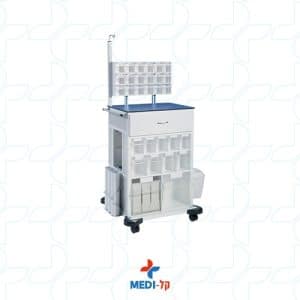 עגלת החייאה דו צדדית עם תאים לתרופות – תקנית, מקצועית, מיוצרת בישראל