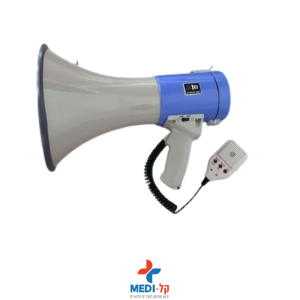 מגה פון עוצמתי 50W עם מצב כריזה, אזעקה וסירנה – טווח קול עד 1 ק"מ