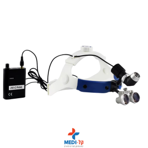 מנורת ראש משקפת כירורגית עם תאורת LED 10W – הגדלה 3.5X וסוללה נטענת