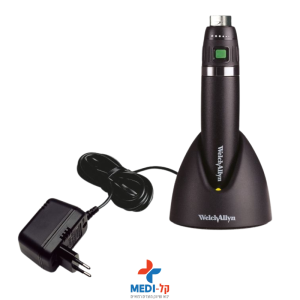 LITHIUM CHARGING STAND מטען פוד שולחני לידית אוטוסקופ ליטיום שחורה וילש אלין כולל שנאי