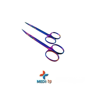 מספריים טיטניום 4.5 אינץ' – ישר / מעוקל חדות גבוהה | קלMEDI
