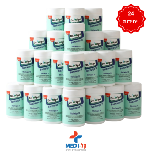 מטליות חיטוי 70% אלכוהול Dr. Wipe – 160 מטליות